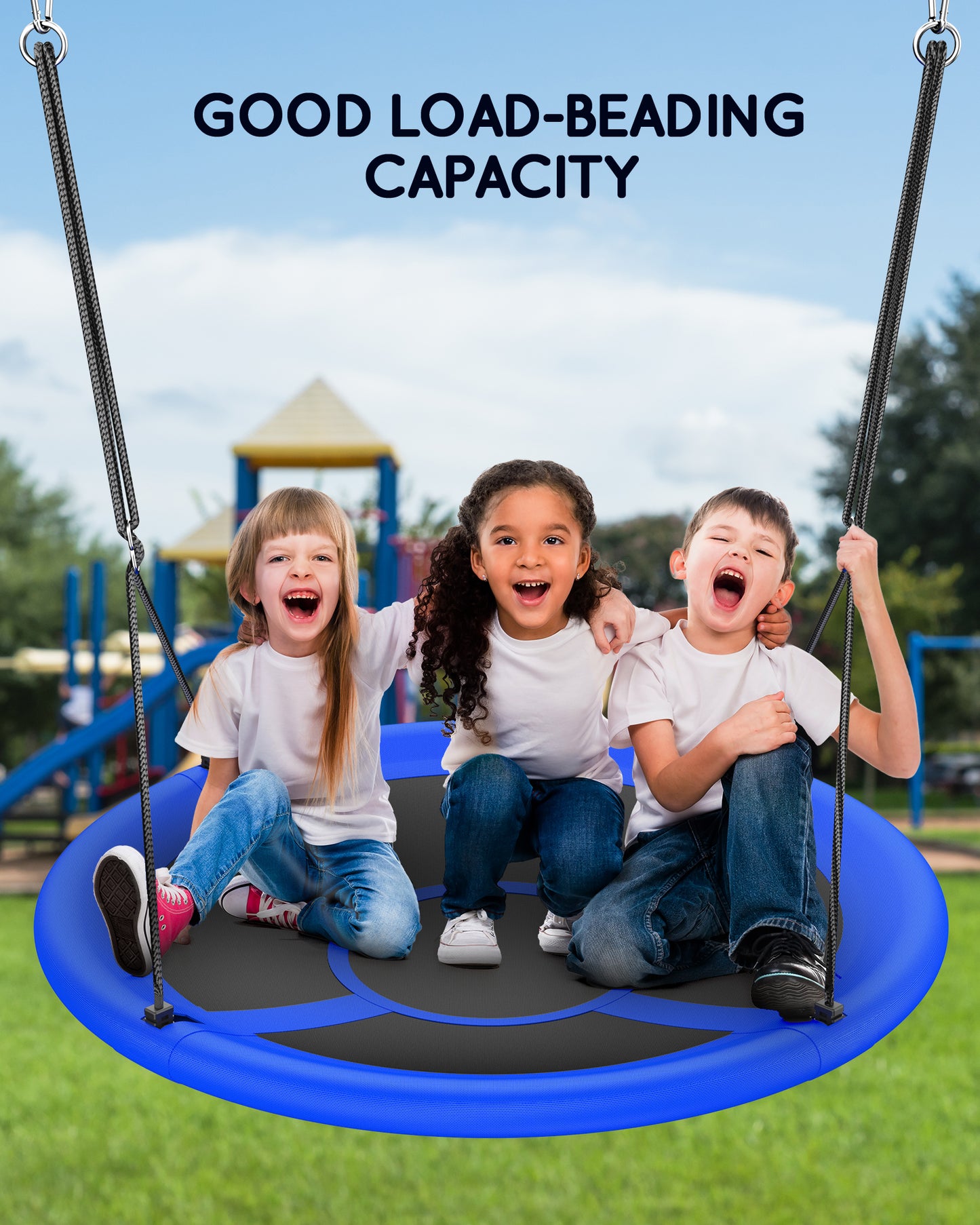 Everyfun 43" Saucer Tree Swing for Kids Adult