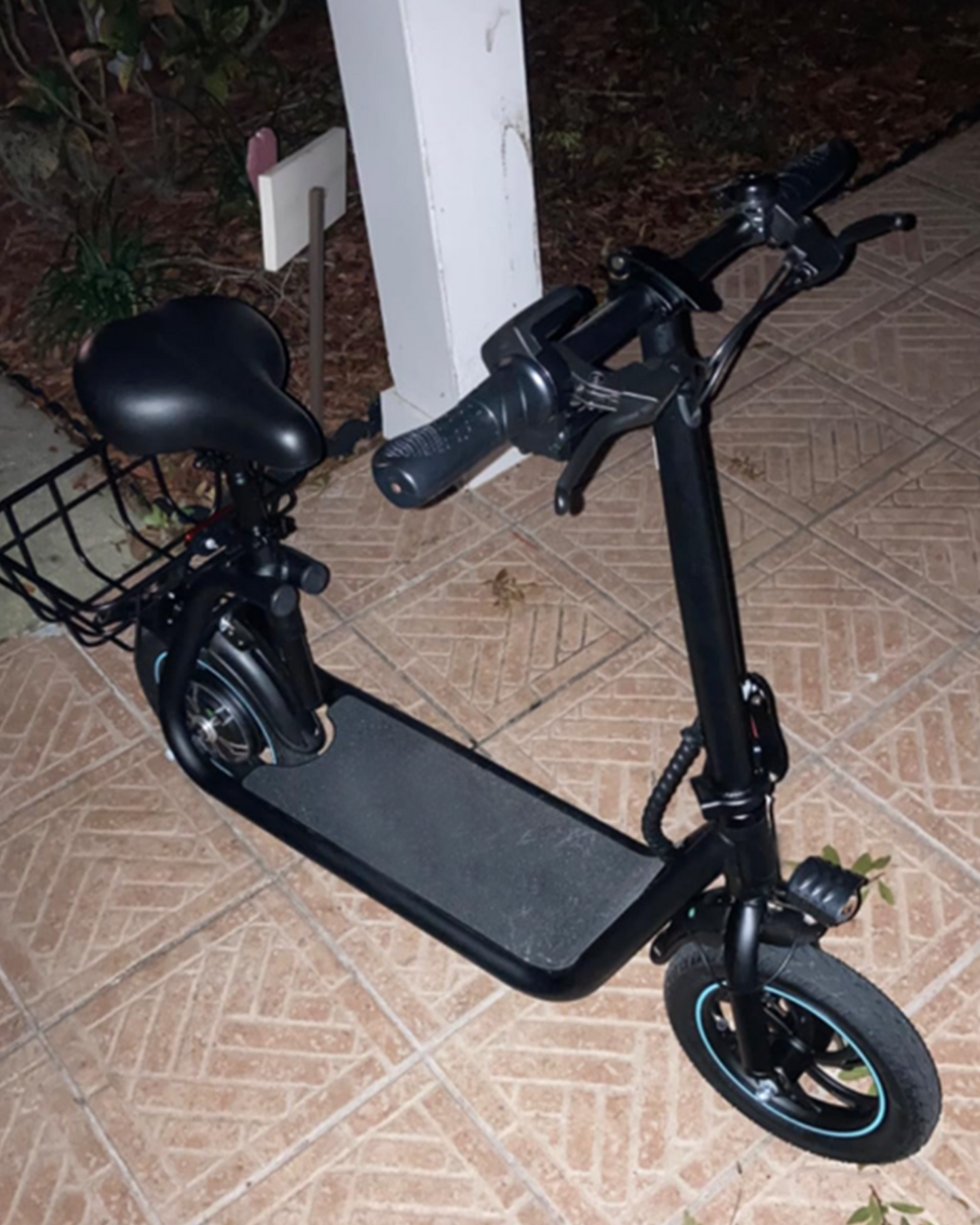 Everyfun C1 Electric Scooter 450W With Seat & Carry Basket