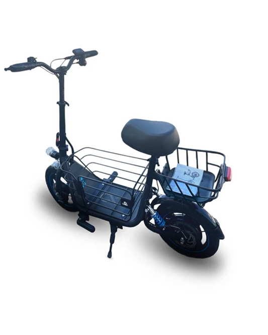 Everyfun C1Plus Electric Scooter 650W With Removeable Two Baskets, Ample Storage for Pets & Cargo-UL2272 Certified