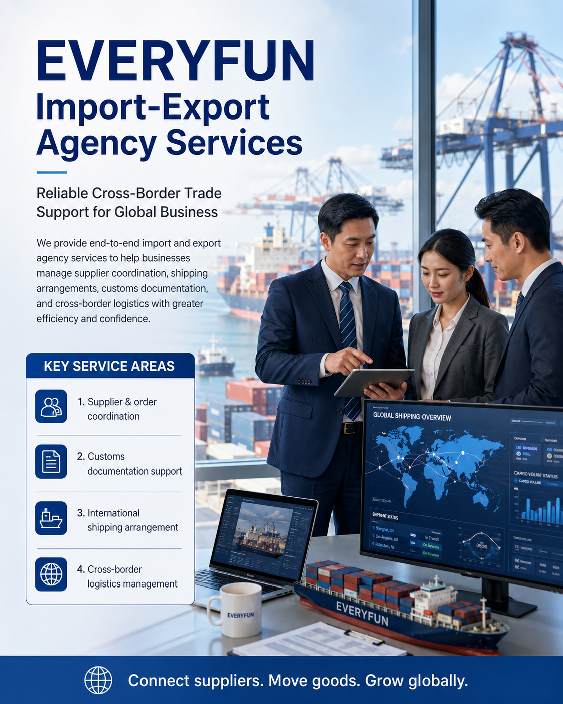 EVERYFUN Import-Export Agency, Global Trade Coordination & Cross-Border Logistics Services