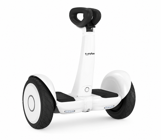 EVERYFUN Self-Balancing Two-Wheeled Electric Scooters, 72Wh Personal Transporter with Self-Balancing Technology, Up to 7.75 Miles Range, 7.75 MPH Max Speed and Intelligent Protection, White