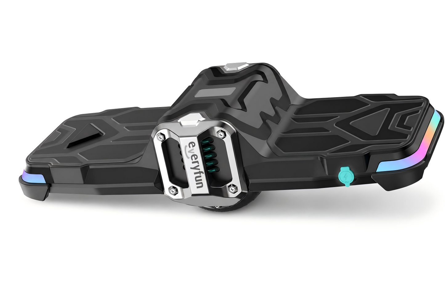EVERYFUN Self-Balancing One-Wheeled Electric Scooters, Portable Electric Self-Balancing Board with RGB LED Lights, 20 km/h Max Speed, 20 km Range, 15° Climb Angle and 120 kg Max Load, Black